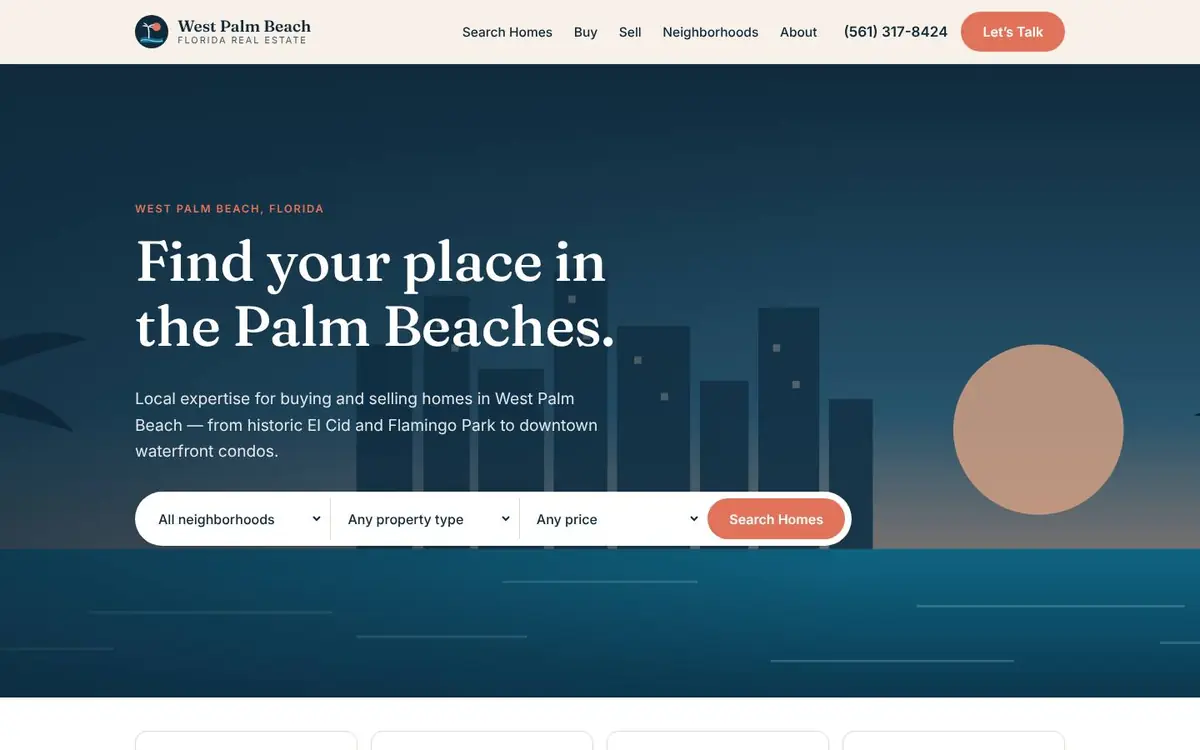 West Palm Beach Florida Real Estate homepage